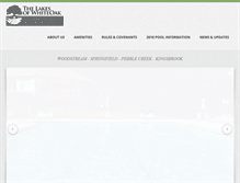 Tablet Screenshot of lakesofwhiteoak.org